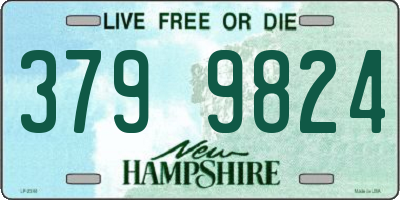 NH license plate 3799824