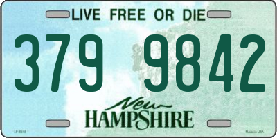 NH license plate 3799842