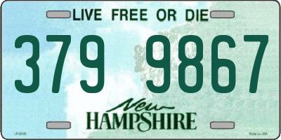NH license plate 3799867