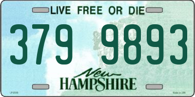 NH license plate 3799893