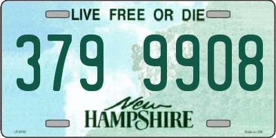 NH license plate 3799908