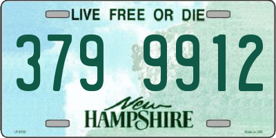 NH license plate 3799912