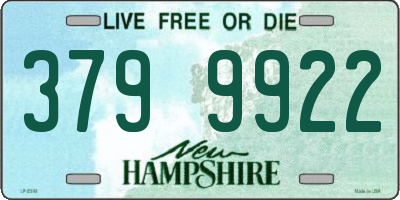 NH license plate 3799922
