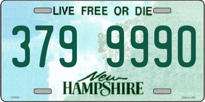 NH license plate 3799990