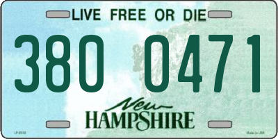 NH license plate 3800471