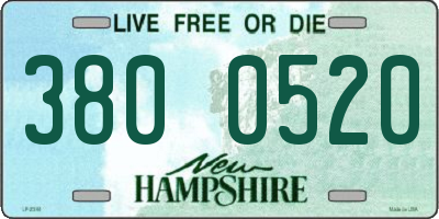 NH license plate 3800520
