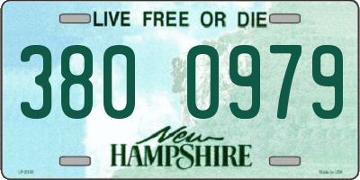 NH license plate 3800979