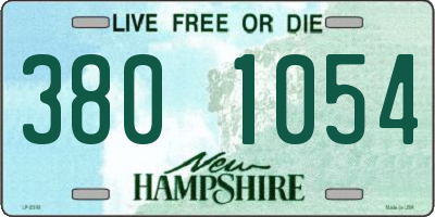 NH license plate 3801054