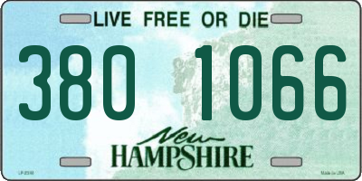 NH license plate 3801066