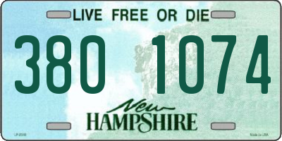 NH license plate 3801074