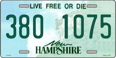 NH license plate 3801075