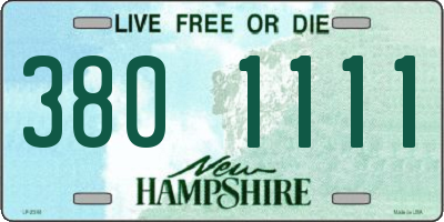 NH license plate 3801111