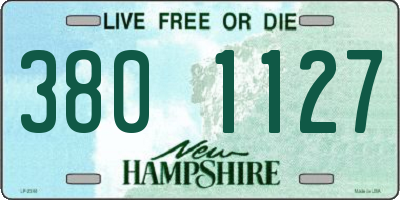 NH license plate 3801127