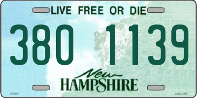 NH license plate 3801139