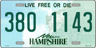 NH license plate 3801143