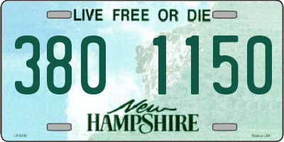 NH license plate 3801150