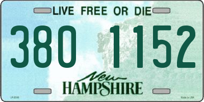 NH license plate 3801152