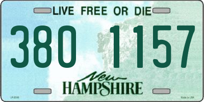 NH license plate 3801157