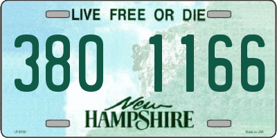 NH license plate 3801166