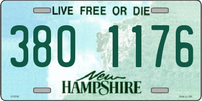 NH license plate 3801176