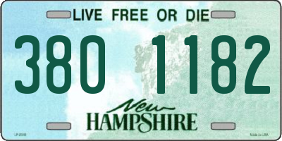NH license plate 3801182