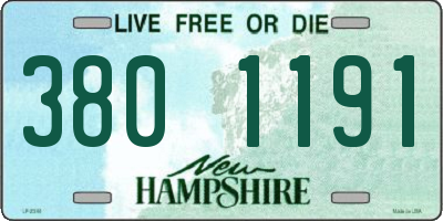 NH license plate 3801191