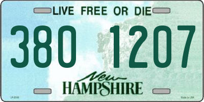 NH license plate 3801207
