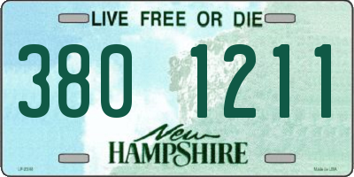 NH license plate 3801211