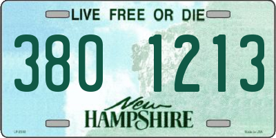 NH license plate 3801213