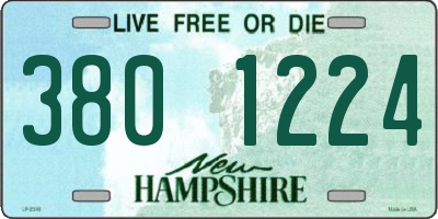 NH license plate 3801224