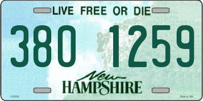 NH license plate 3801259