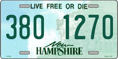 NH license plate 3801270