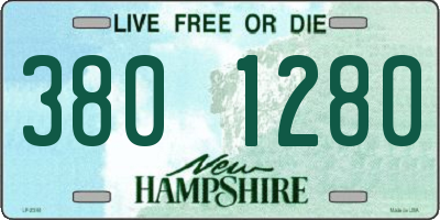 NH license plate 3801280