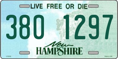 NH license plate 3801297
