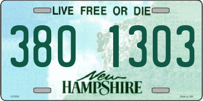 NH license plate 3801303