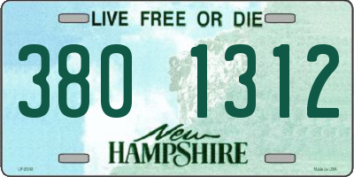 NH license plate 3801312