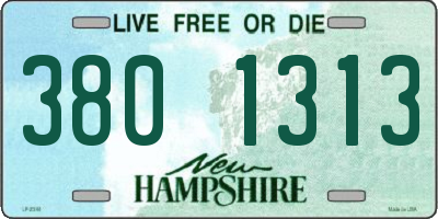 NH license plate 3801313