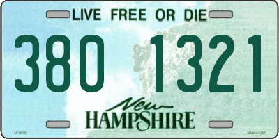 NH license plate 3801321