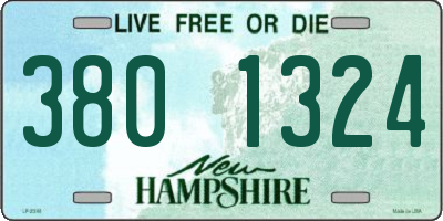 NH license plate 3801324