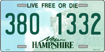 NH license plate 3801332