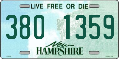 NH license plate 3801359
