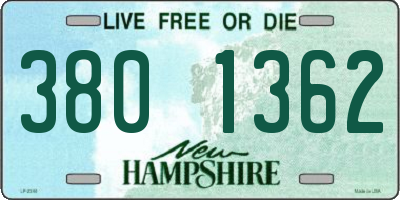 NH license plate 3801362