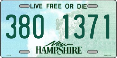 NH license plate 3801371