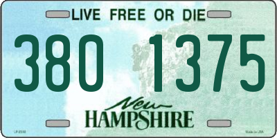 NH license plate 3801375