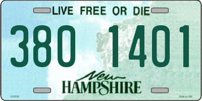 NH license plate 3801401