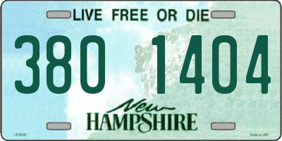 NH license plate 3801404
