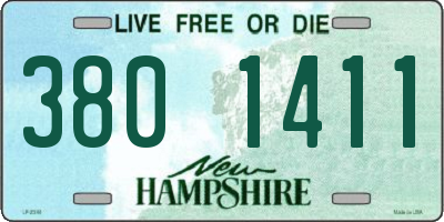 NH license plate 3801411