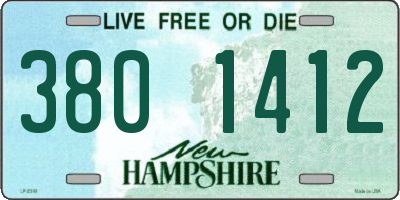 NH license plate 3801412