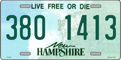 NH license plate 3801413