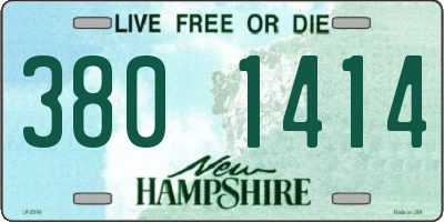 NH license plate 3801414